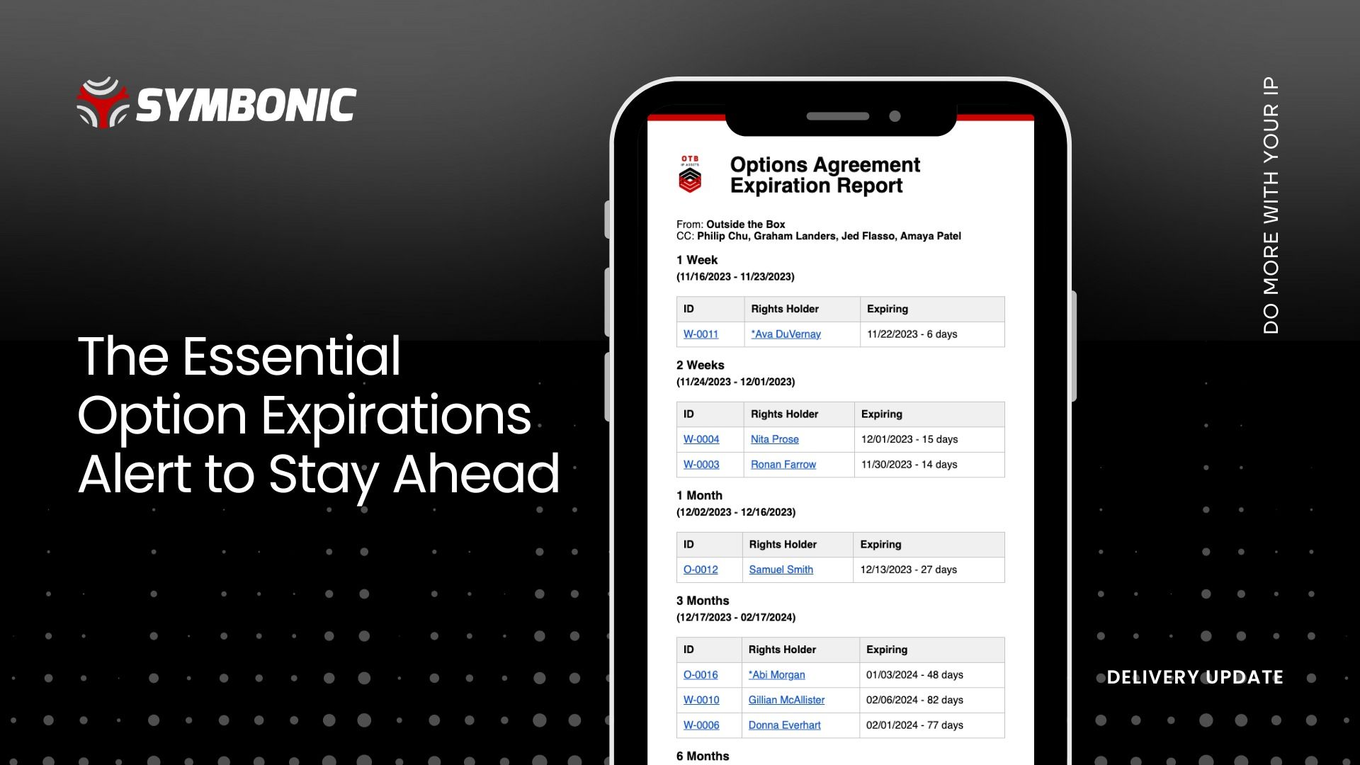 Delivery Update - November 17 2023